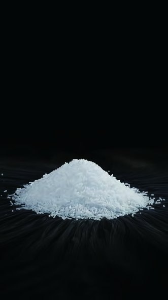 Fine dry ice pellets
