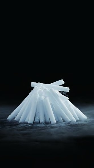 Large dry ice pellets